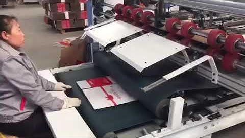 Auto folder gluer for 2 pcs carton box