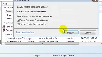 How to disable add ons in internet explorer 8