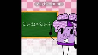 20+20+20+7=67! 🫴☺️🫳it: jam and hat star #animation #osc #oc #bfdi #tweening #alightmotion #shorts 