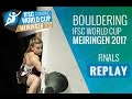 IFSC Climbing World Cup Meiringen 2017 - Bouldering - Finals - Men/Women
