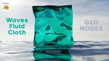 Animated Fluid & Cloth with Geometry Nodes? [Blender Tutorial]