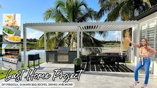 LAST HOME PROJECT OF THE SUMMER | DIY PERGOLA, BBQ RECIPES | SUNDAY VLOG