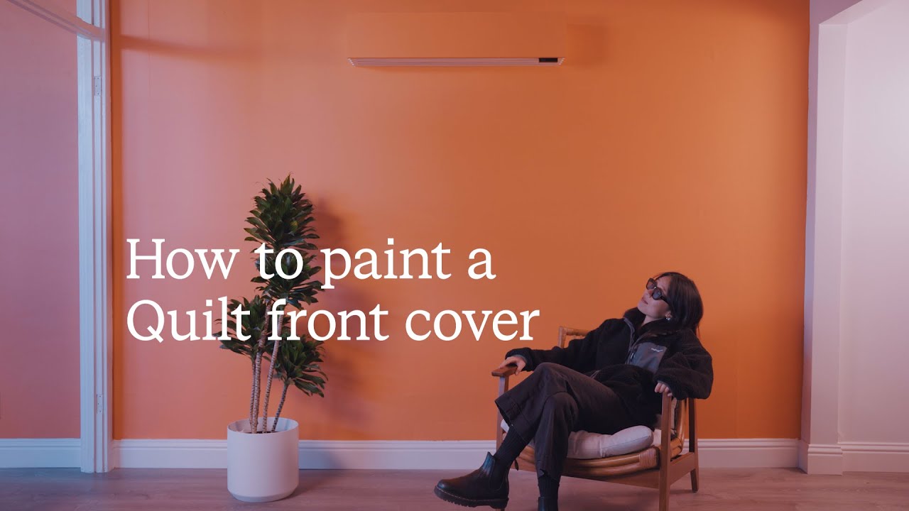 How to paint a Quilt Heat Pump front cover