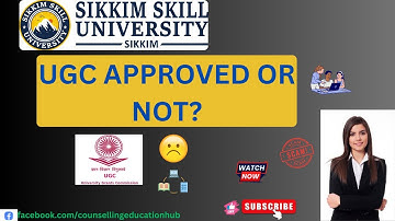 Sikkim skill university UGC APPROVED OR NOT || Sikkim skill university review | skill university ||
