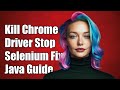 Kill chromedriver process in Selenium / Java