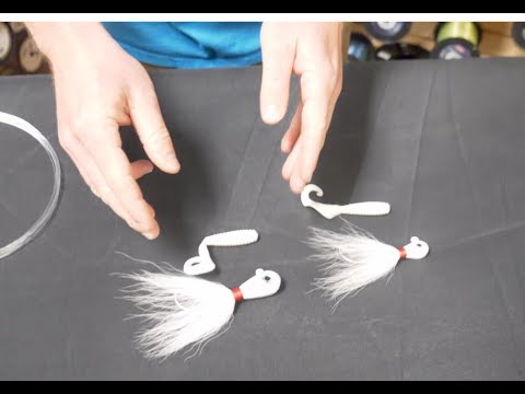 How to make a TANDEM RIG for STRIPER (Striped Bass) Bucktail Trolling Rig