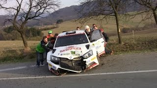 JANČA - 36. Valašská rally Valmez 2017 - havárie Daniela Landy, průjezdy RZ 4, rozhovory po RZ 6