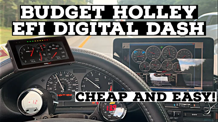 BUDGET HOLLEY EFI DIGITAL DASH! CHEAP AND EASY TO INSTALL! E36 Turbo LS Swap Ep: 38