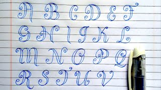 How to write in Calligraphy Alphabets with Nib Pen | Creative Alphabets AtoZ