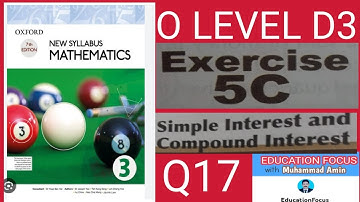 OXFORD 7TH EDITION| NEW SYLLABUS MATHEMATICS 3|EXERCISE 5C|QUESTION 17|O LEVEL|D3MATH|