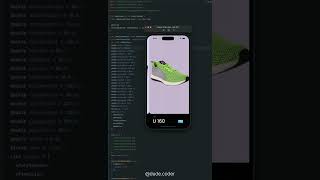 Shopping Shoes App UI In Flutter | Flutter Animation UI