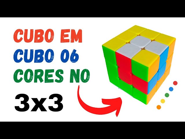 Cubo Mágico Diferente- Cubo Mágico 3x3 - 5 Cores