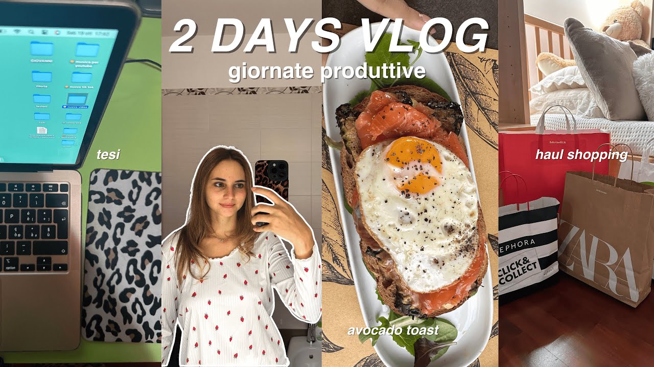 2 DAYS VLOG 🗒️ studio, scrivo la tesi, shopping & more