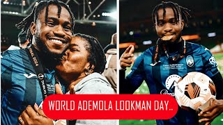 Ademola Lookman bags hat trick, celebrates with his mother and projects Nigeria to the world..