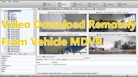 MDVR Remote download of video by CMSV6 Client through internet to PC/ WIFI Download Demo