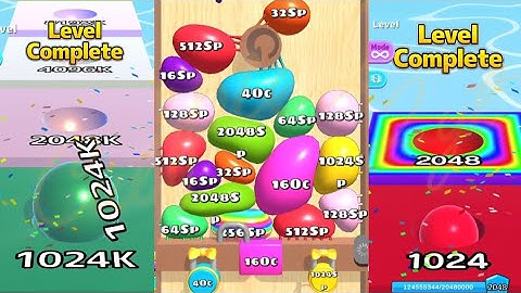 Ball Run 2048 Merge Number vs Blob Merge 3D [16Oc] vs Ball Run Infinity #ballgamezone