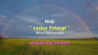 Nidji - Laskar Pelangi | Karaoke - Piano - Slow Version (Female Key/Nada Wanita)