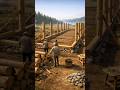 Building a Viking Longhouse 🪓 Timelapse &amp; Nordic Music