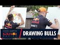 Max Verstappen and Alex Albon Design Box Carts With Red Bull Japan