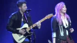 Video thumbnail of "Demi Lovato and Nick Jonas- Stop the world, Catch me, Here we go again Neon Lights Tour VANCOUVER"