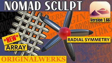 Nomad Sculpt 1.66 Radial Symmetry and NEW Array