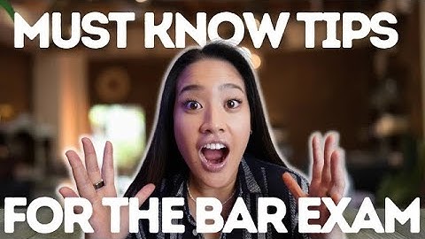 My 10 Tips to Pass the Bar Exam!