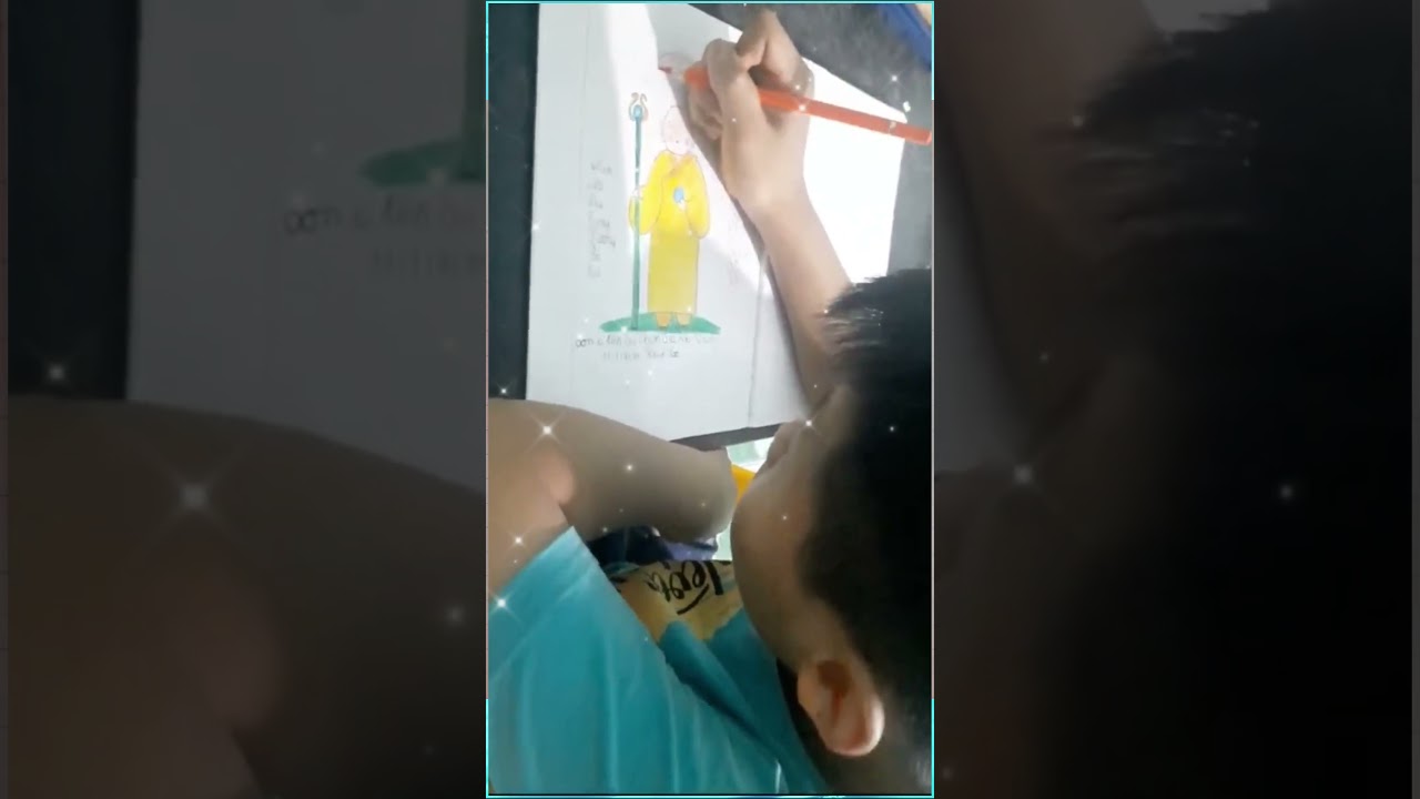 Vẽ Tranh Địa Tạng Bồ Tát | Gia Bảo 10 tuổi | Cộng Đồng Địa Tạng Bồ Tát#kenhnhanqualuanhoi