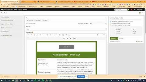 ParentSquare: Using Templates and Design Blocks
