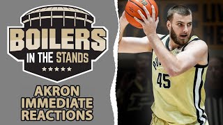 IMMEDIATE Reactions - Akron vs Purdue Boilermakers | Boilers In The Stands