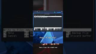 Using Nano Text Editor