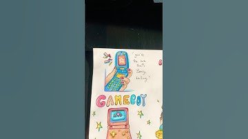 GAMEBOY lyrics art ✨🩵 @katseyeworld #viralfypシ #fypシ゚ #art #drawing #kpop #katseye #artist