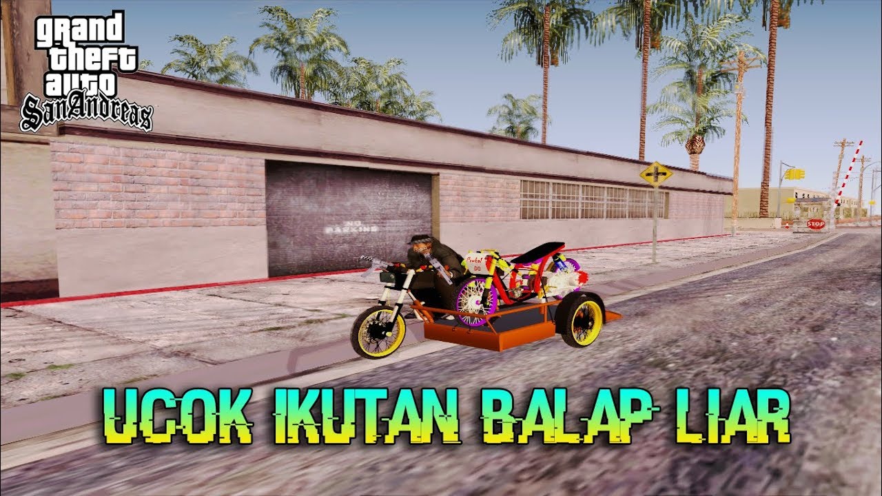 GTA SA Indonesia PC MOD Review Motor Honda ML Becak GTA Ora Lucu