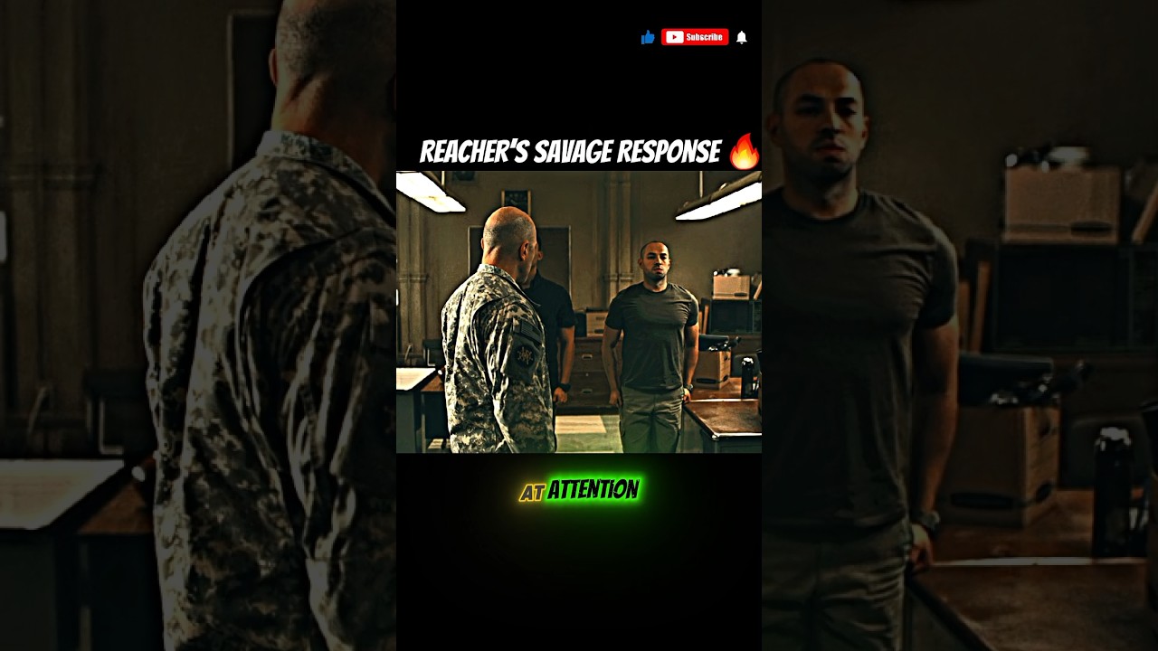 Reacher’s Savage Response 🔥#PrimeVideo #youtube