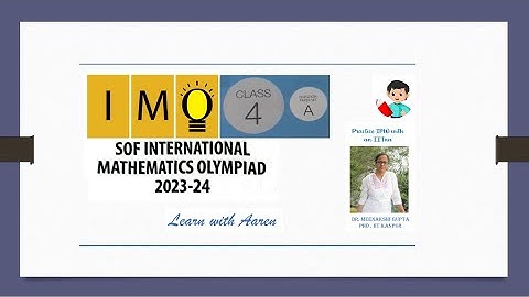 IMO 2023-24 Set - A | Class 4 | International Mathematics Olympiad