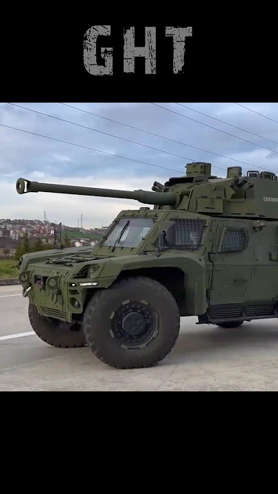 This Turkish Scout has a 90 mm Cannon on its roof (OTOKAR Akrep II)