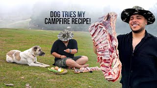 Dog Tries My Campfire Recipe!