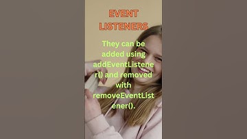 Event listeners in JavaScript