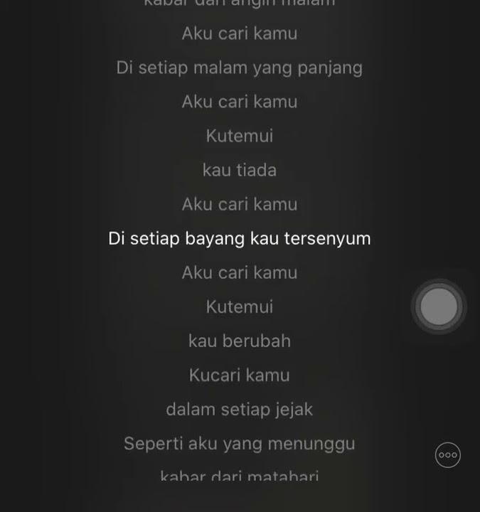 stori wa keren bangets.. kucari kamu by payung teduh
