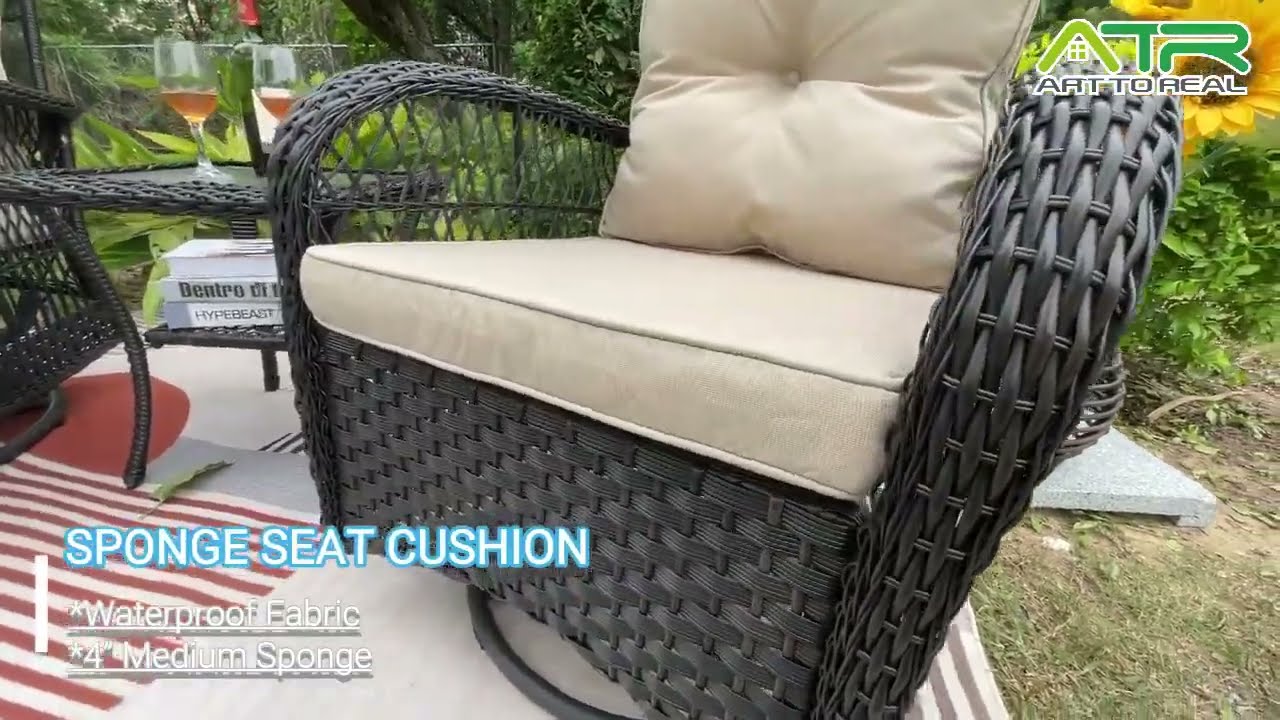 Up To 45% And Free Shipping/Best Outdoor Swivel Rocker Patio Chair Set/Rocking And 360 Degree Swivel