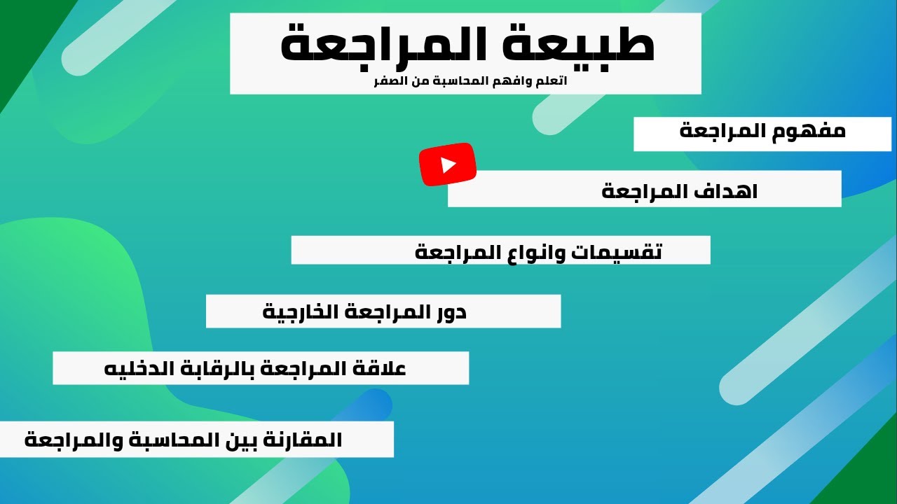 مبادئ واساسيات المراجعة|طبيعة المراجعة