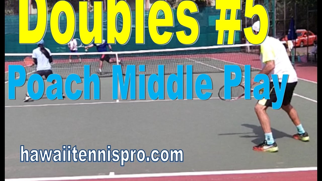 How to Poach Middle Attack Play Deuce side Doubles Tip 5 YouTube