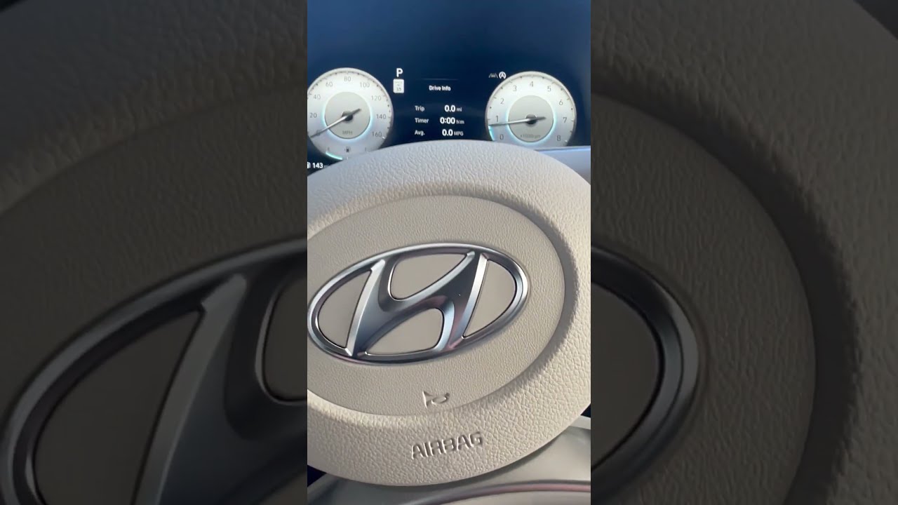 Turn signal camera in 2023 Hyundai Palisade safety feature in park. - YouTube