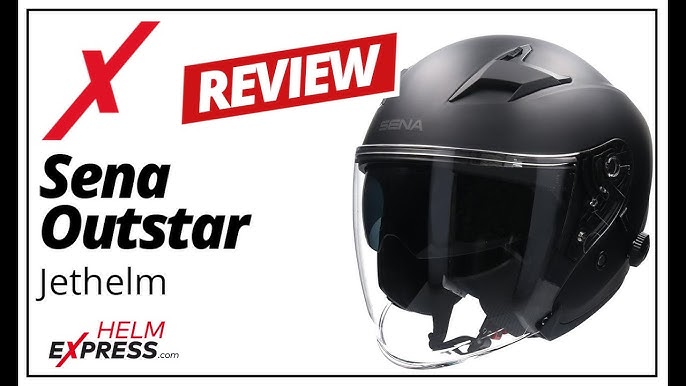 Casque moto scooter jet SENA Outstar Bluetooth casque avec systeme de  comunication intégré