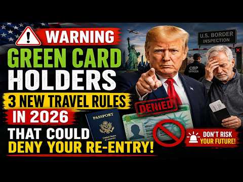 🚨 Green Card Holders WARNING: 3 New Travel Rules in 2026 That Could Deny Your Re-Entry