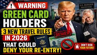 Celebrity 🚨 Green Card Holders WARNING: 3 New Travel Rules in 2026 That Could Deny Your Re-Entry Wealth