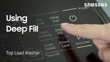 How to use the Deep Fill feature on your Top Load Washing Machine | Samsung US