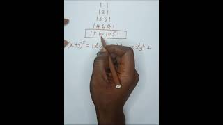 How to Expand Brackets Using Pascal's Triangle. #mathseducaton #mathstutorial #pascaltriangle  #fyp