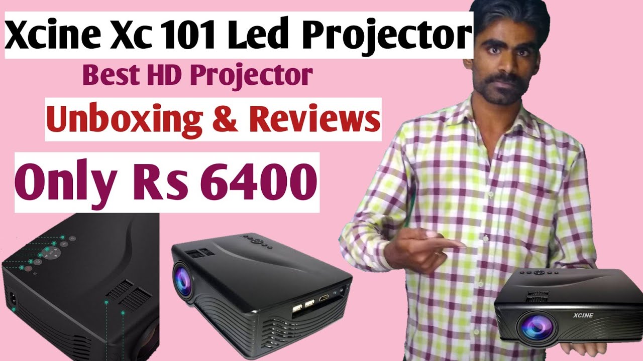 Xcine xc 101 Led Projector Unboxing and Reviews, xcine xc 101 portable projector (black)