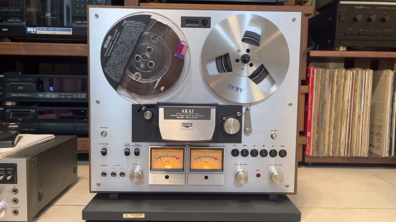 AKAI GX-270D open reel deck - YouTube