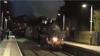 Steam Locomotives At Night !!